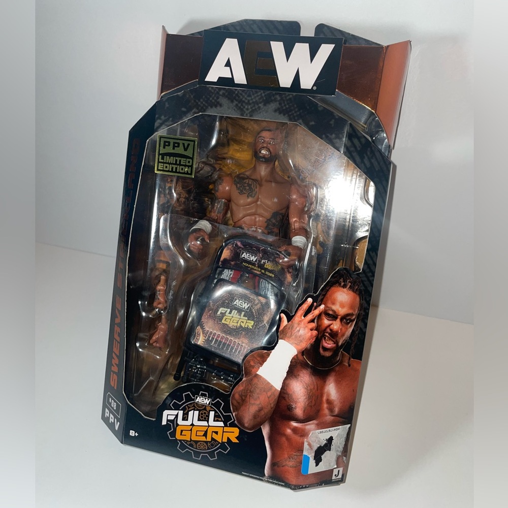 AEW Jazwares Swerve Strickland Full Gear Exclusive Action Figure